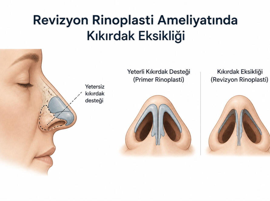 Revizyon Rinoplasti Ameliyatında Kıkırdak Eksikliği