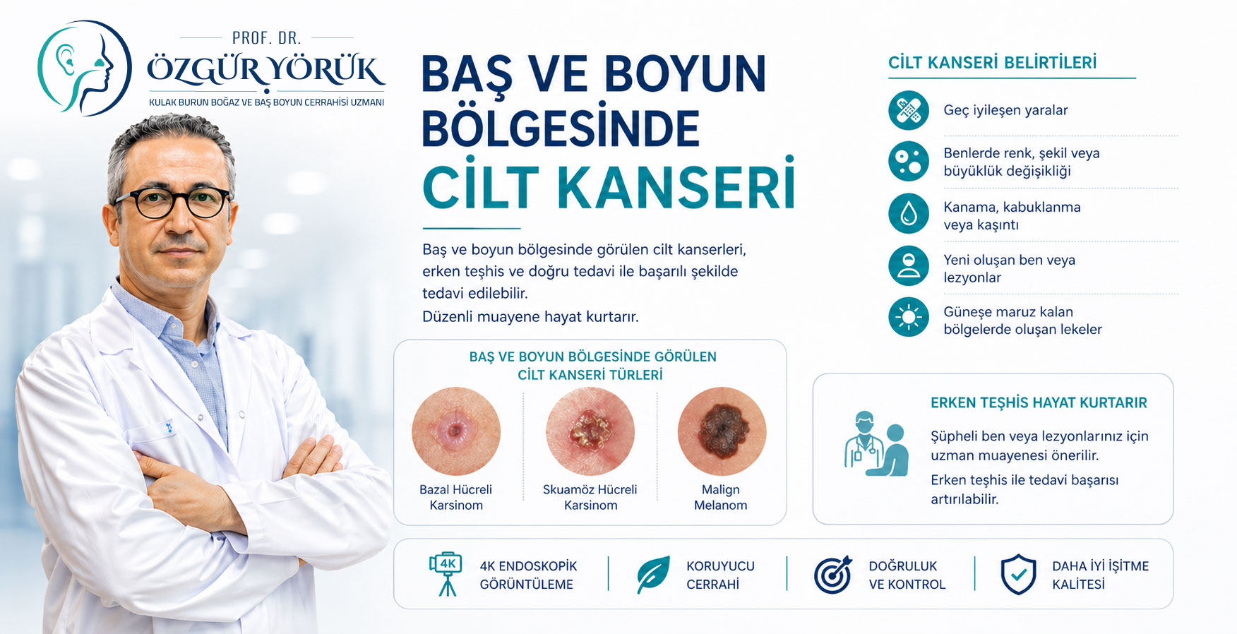 Baş ve Boyun Bölgesinde Cilt Kanseri